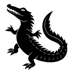 Crocodile Silhouette vector silhouette