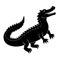 Crocodile Silhouette vector silhouette