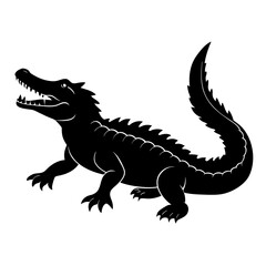 Crocodile Silhouette vector silhouette