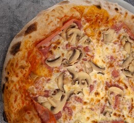 pizza on a plate