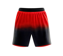 Soccer uniform football jersey, sportswear team player design, athletic clothing sport template, casual fitness apparel shorts isolated