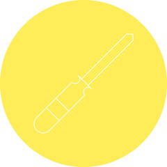 Screwdriver icon single vector illustration