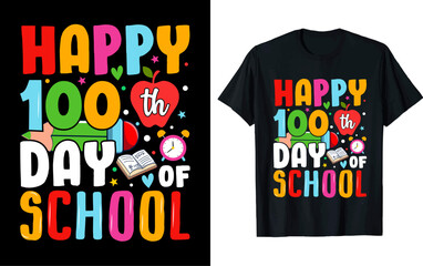 100th day of school t shirt design