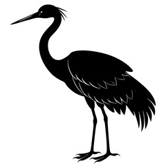 Crane Silhouette vector silhouette