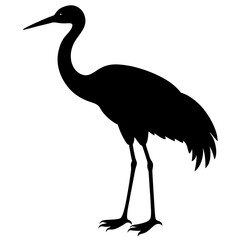 Crane Silhouette vector silhouette