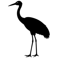 Crane Silhouette vector silhouette