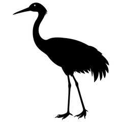 Crane Silhouette vector silhouette