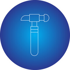 Hammer icon single vector illustration