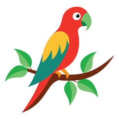 parrot on branch