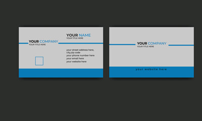 simple minimal corporate besiness card design