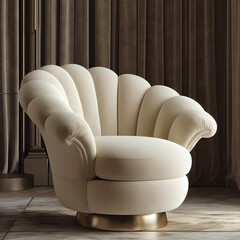 elegance in simplicity a sophisticated armchair with a touch of luxury