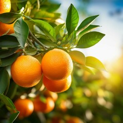 oranges on tree