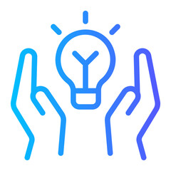 Obraz premium creativity gradient icon