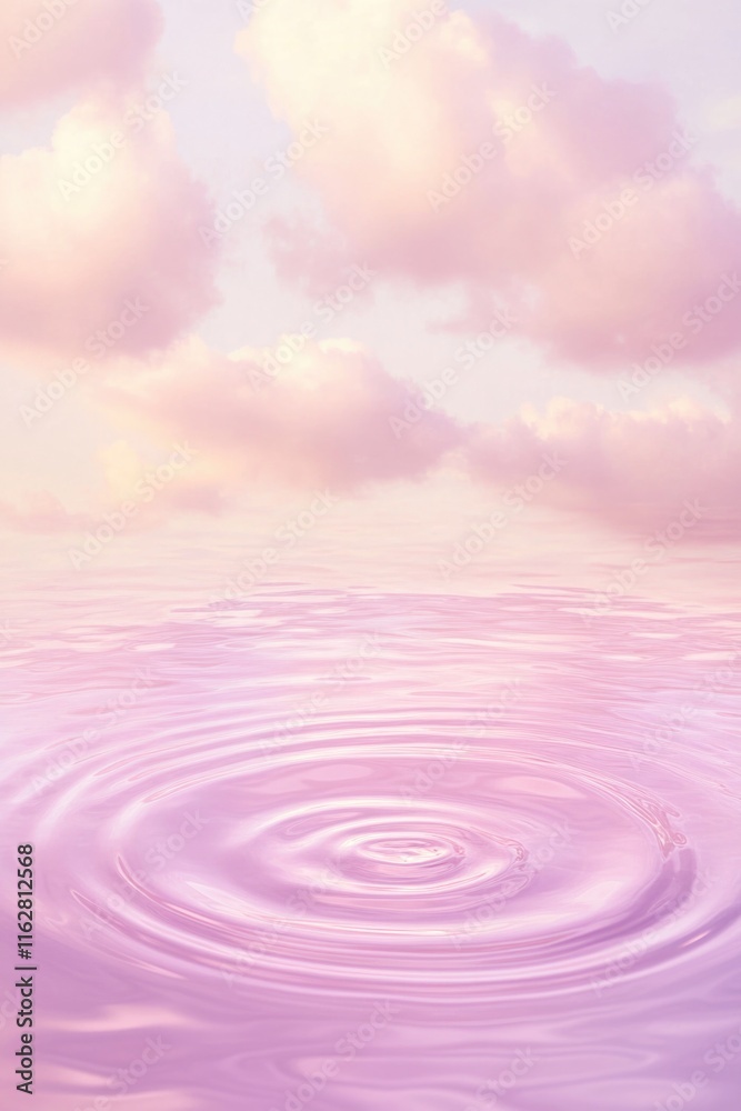 Aufkleber A calm and peaceful scene of a large body of water with rippling effects, suitable for use in calming or serene backgrounds