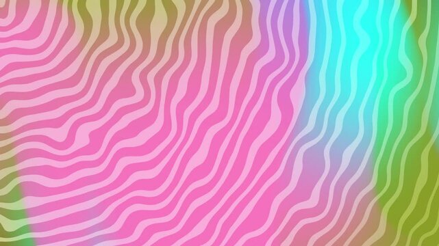 Rosa, gr&uuml;ne und blaue Wellenlinien bilden einen lebendigen Hintergrund, der sich f&uuml;r moderne Designprojekte, abstrakte Kunst oder digitale Hintergr&uuml;nde eignet.
