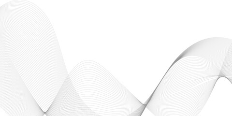 Technology and business wave lines on transparent background. Frequency sound wave, twisted curve lines with blend effect.