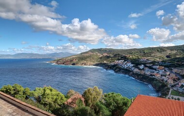 rues de Castelsardo, Sardaigne en Italie