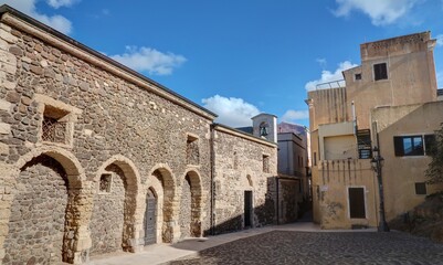 Obraz premium rues de Castelsardo, Sardaigne en Italie