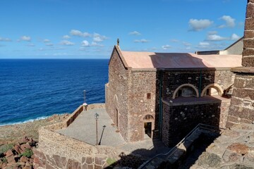 rues de Castelsardo, Sardaigne en Italie
