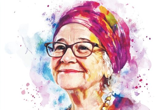 Portrait of a woman wearing glasses and smiling, great for editorial use in articles about women's empowerment or as a profile picture