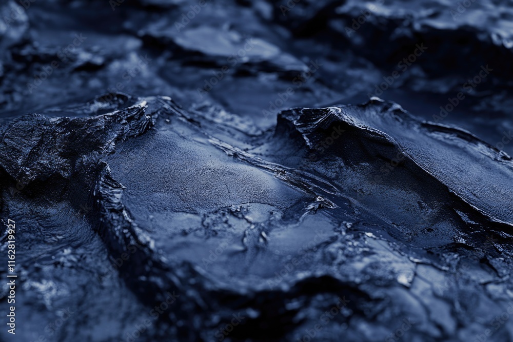 Poster a close-up shot of a rock with a thick layer of mud covering its surface