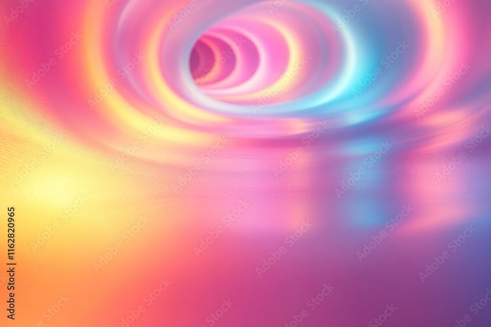 Poster a blurred image of a vibrant spiral pattern