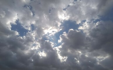 clouds and sun