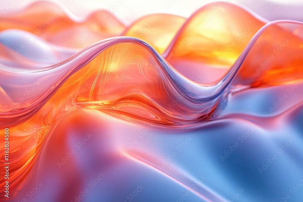 Poster a close-up shot of a wave of liquid, suitable for use in science or technology illustrations