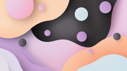 A colorful background with a black and white swirl