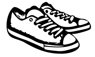 running shoe isolated on white