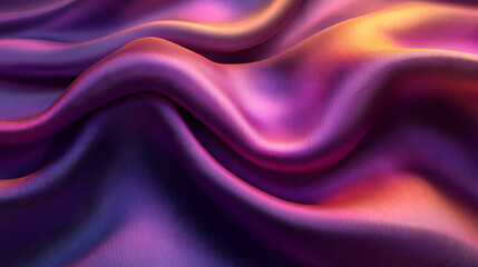 Fototapeta premium Luxurious Royal Purple Silk Fabric with Rich Texture and Subtle Highlights