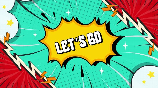 Let�s Go Comic Text Effects for Fun Videos animated cartoon style typography