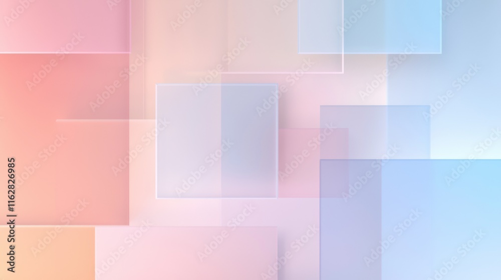 Sticker a colorful background with squares of different colors