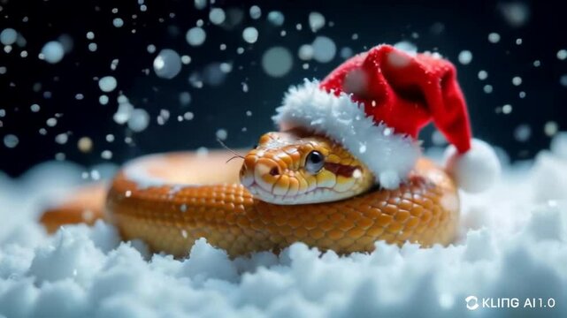 Snake in red hat 