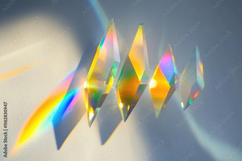 Poster close-up of a colorful mural featuring a rainbow, perfect for use in design projects or as a decorat