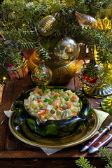 Traditional Russian Christmas Salad Olivier