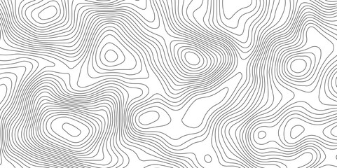 Abstract topographic contours map background, Vector contour topographic map background. Topography and geography map grid abstract backdrop, Modern design with White background.