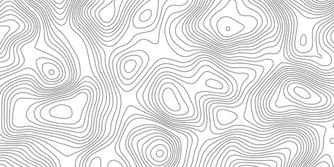 Fototapeta premium Abstract topographic contours map background, Vector contour topographic map background. Topography and geography map grid abstract backdrop, Modern design with White background.