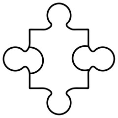 Seamless Puzzle Line Art A Vector Design Study