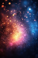 Fototapeta premium A blurred image of soft blue and pink lights