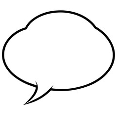 Simple Vector Speech Bubbles with Clean Lines