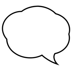 Simple Vector Speech Bubbles with Clean Lines