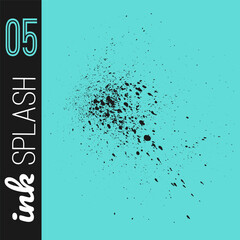 Grit vector texture. Speckle spraying brush.