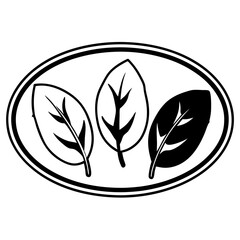 black and green leaves