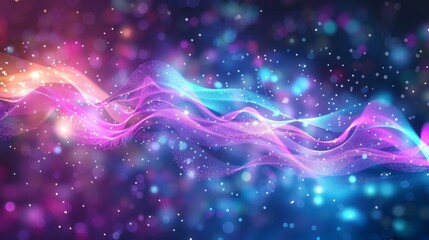 Fototapeta premium abstract art, vibrant colors, digital background with swirling patterns and textures, deep blues, pinks, and purples create a dynamic visual experience, perfect for a modern aesthetic 