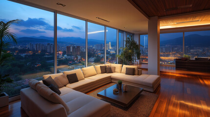 Fototapeta premium luxury living room