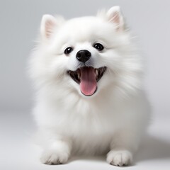 Fototapeta premium araffe dog with mouth open and tongue wide open