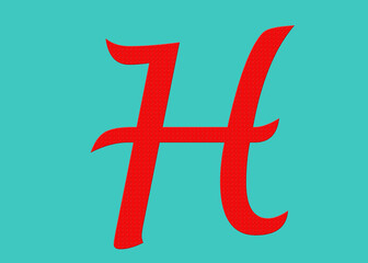 Dark Red Color English Letter With Capital English Letter Or UpperCase Isolated On Blue Background..
This English Text Used For Education Purpose.
English Language Text H
English Language Alphabet H