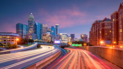 Downtown Atlanta, Georgia, USA skyline.