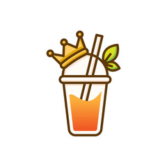 king juice logo design vector